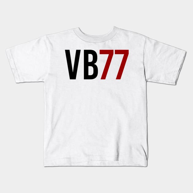 Valtteri Bottas 77 - Driver Initials and Number Kids T-Shirt by GreazyL